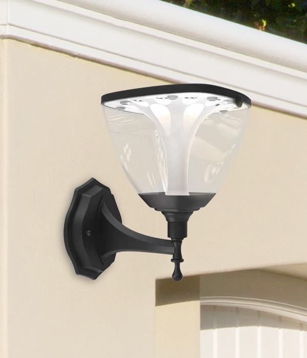 디몬 태양광벽등 외부벽등 삼색변환 외벽등