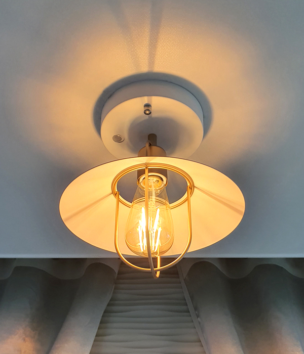 미니아 1등 베란다조명 현관센서등 화이트